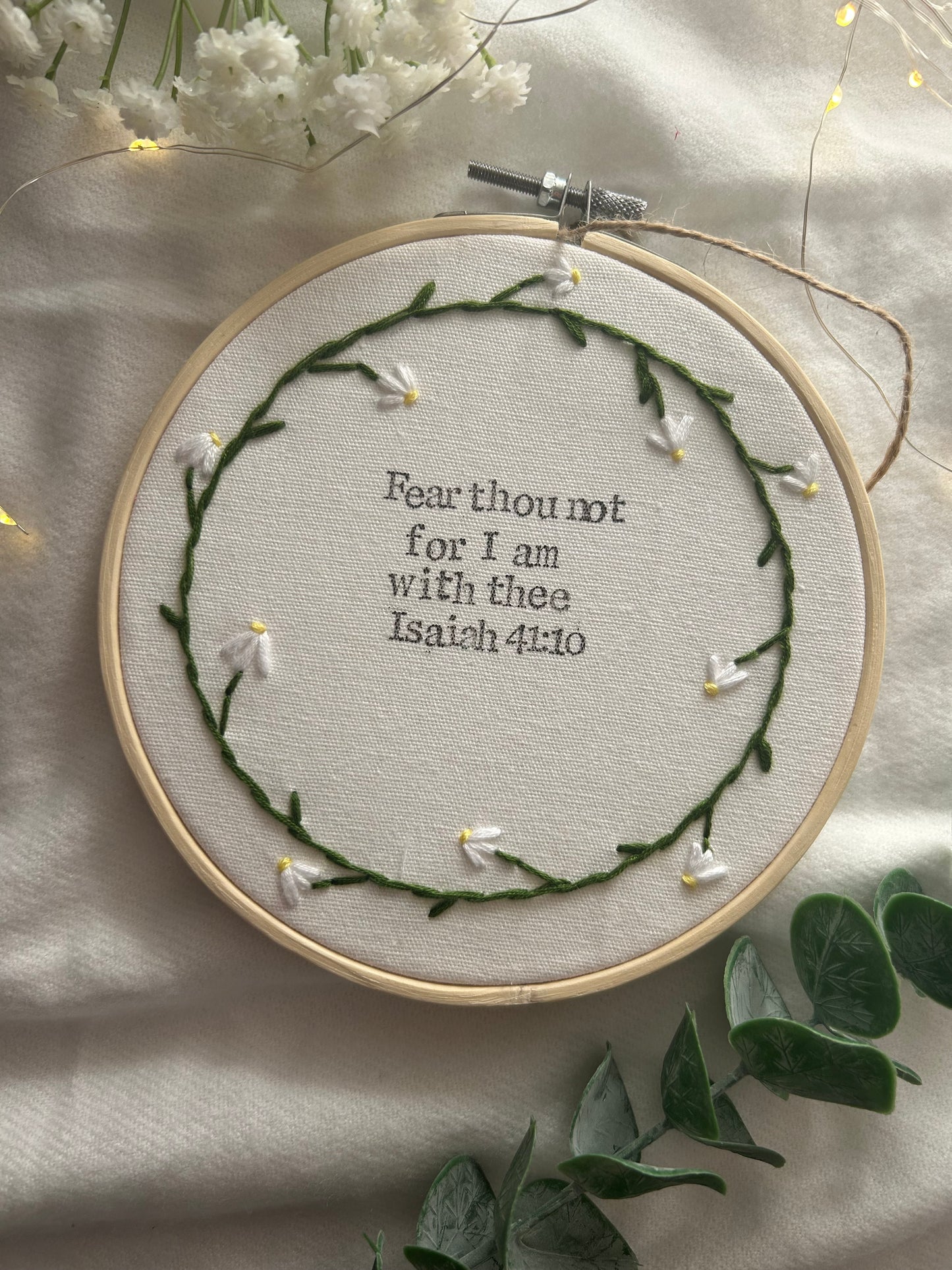 ‘Fear thou not’ 6” hoop