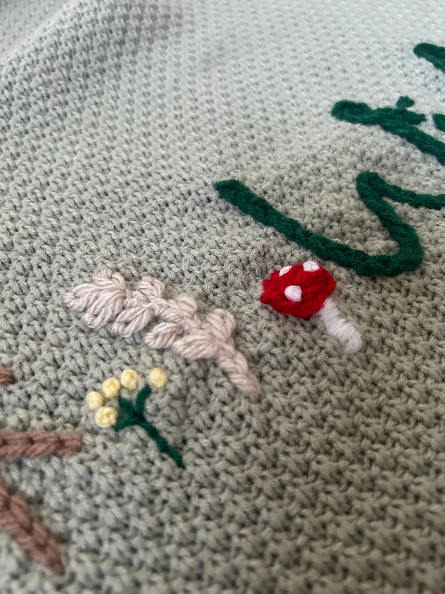 Personalised baby boy blanket