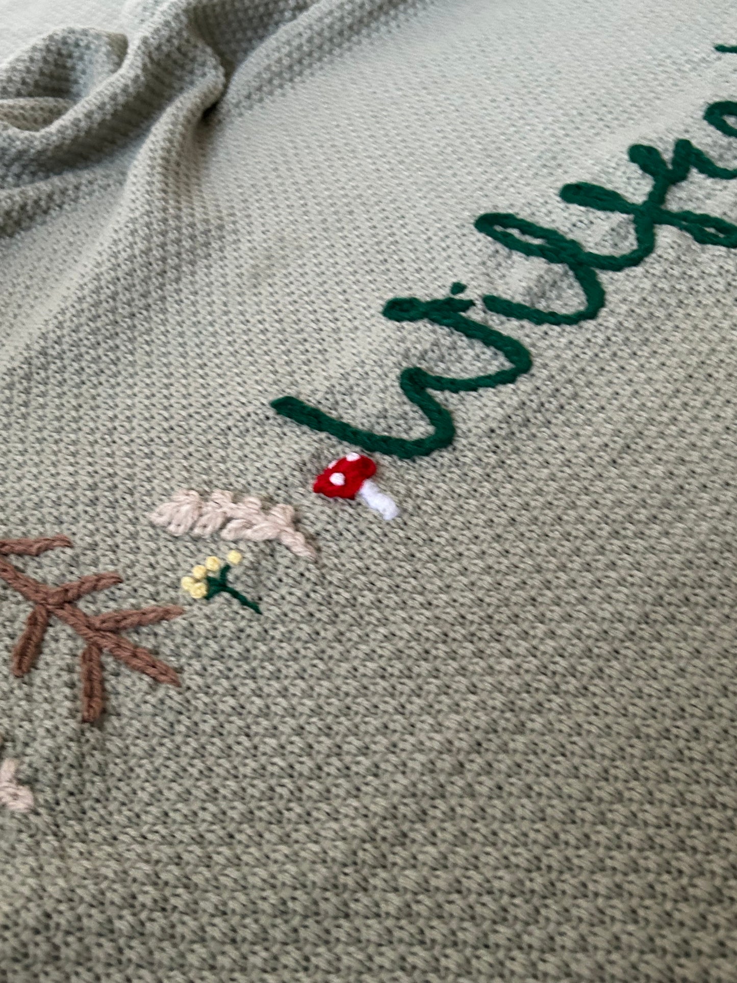 Personalised baby boy blanket