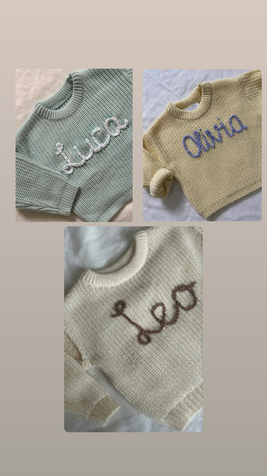 SALE Personalised Baby Jumpers