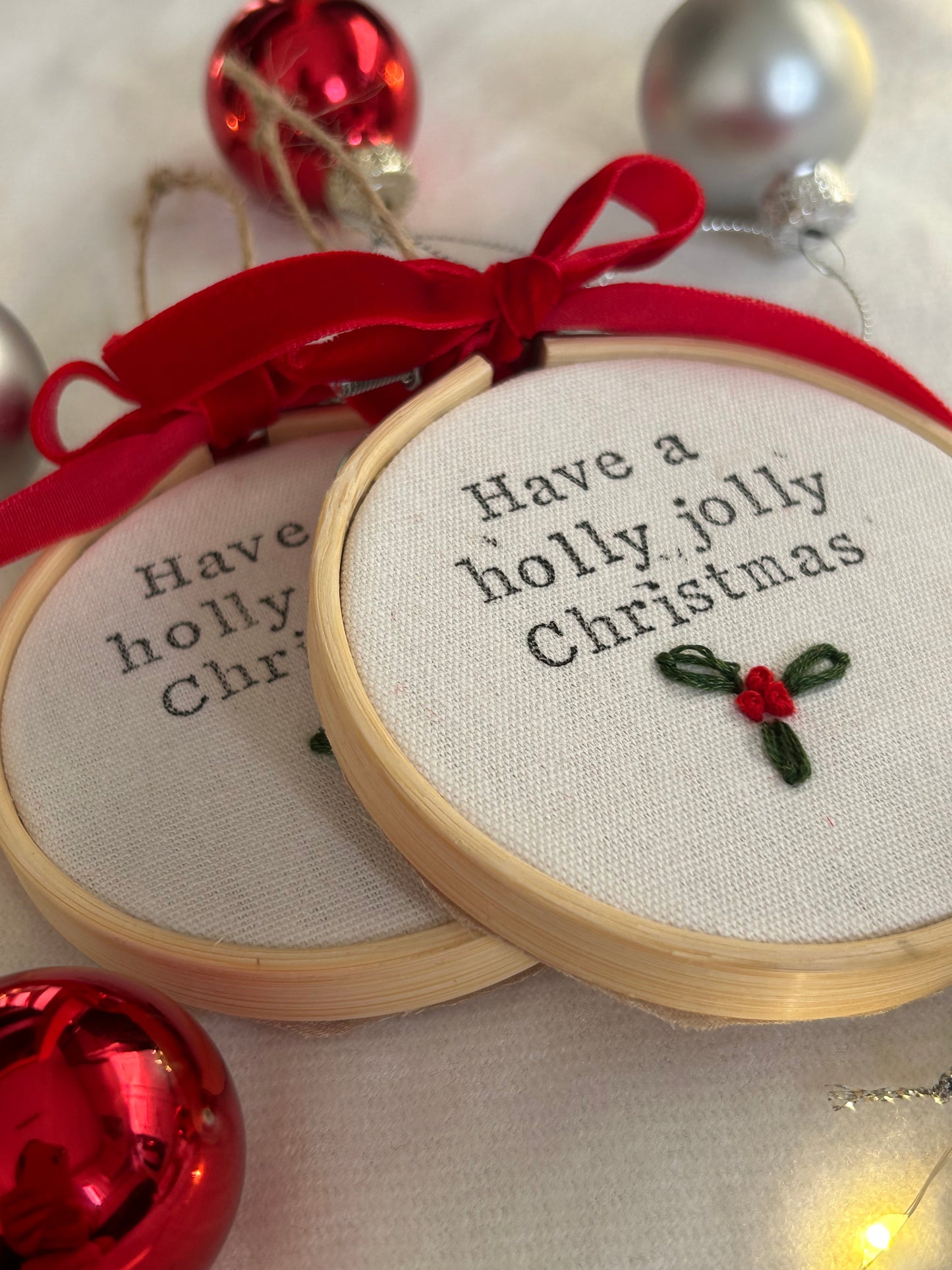 Have a holly jolly Christmas 3” hoop