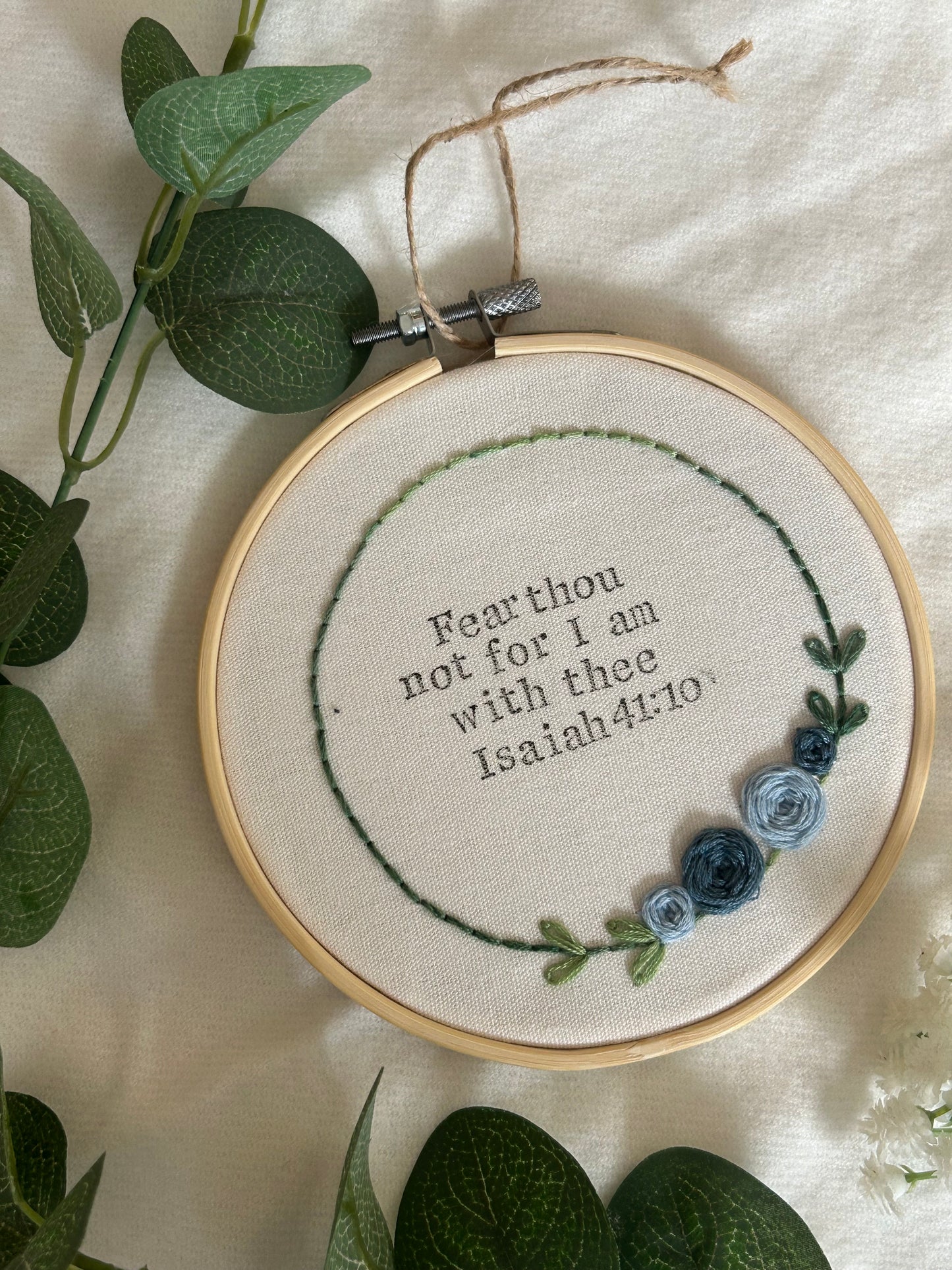 ‘Fear thou not…’ 5” rose hoop