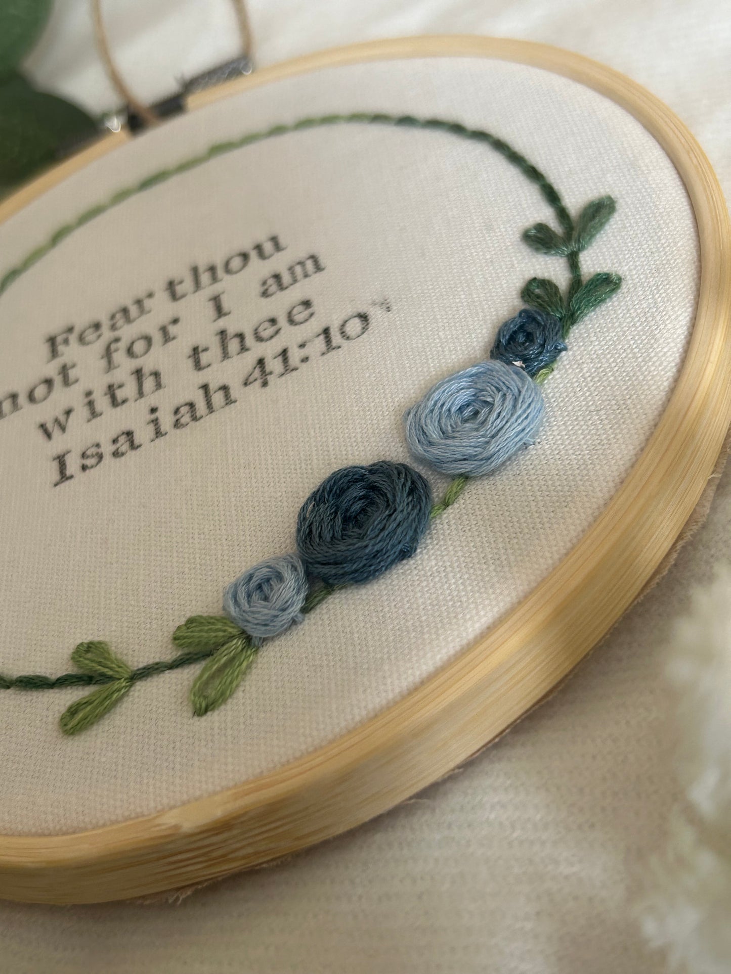‘Fear thou not…’ 5” rose hoop