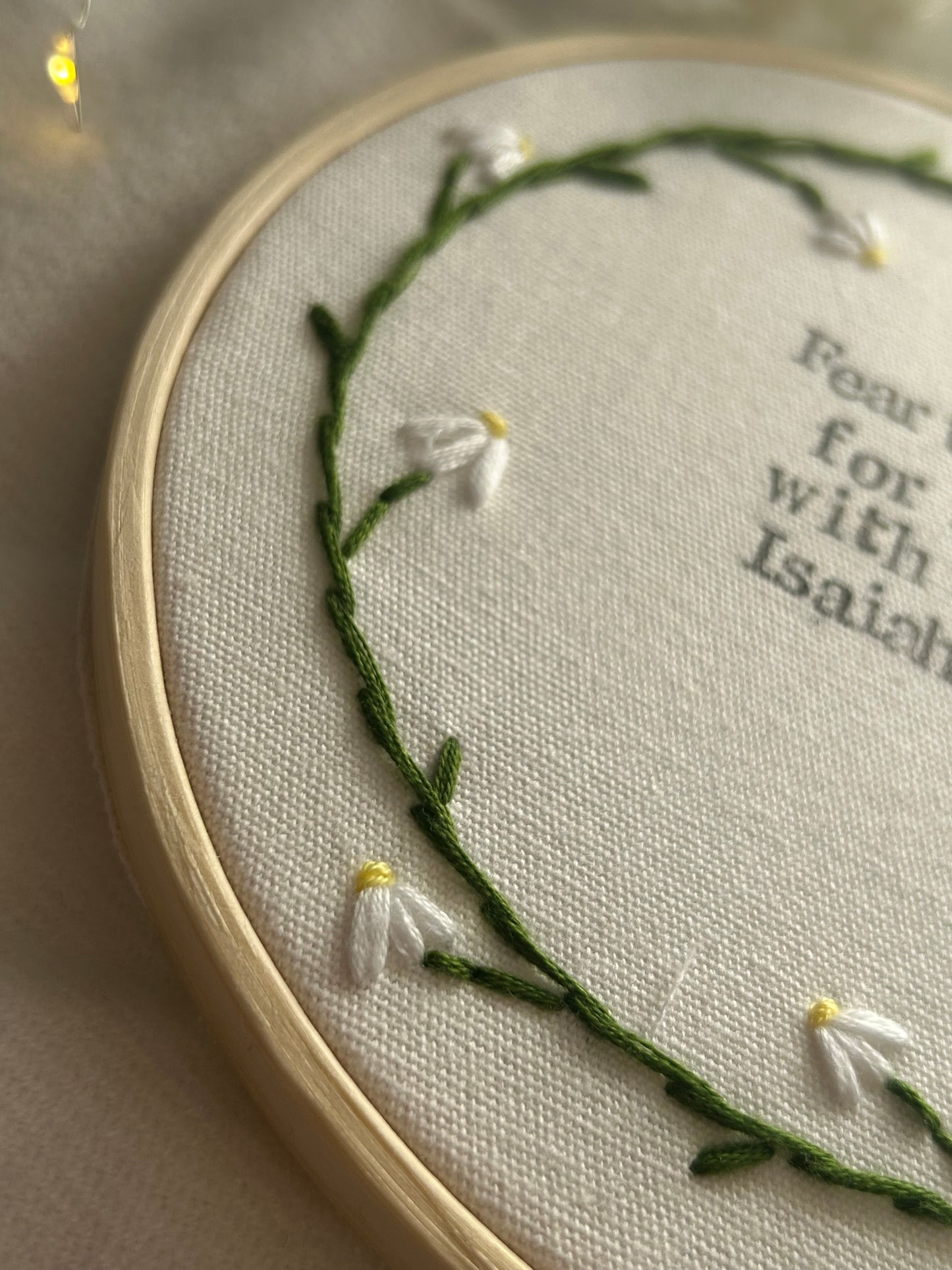 ‘Fear thou not’ 6” hoop