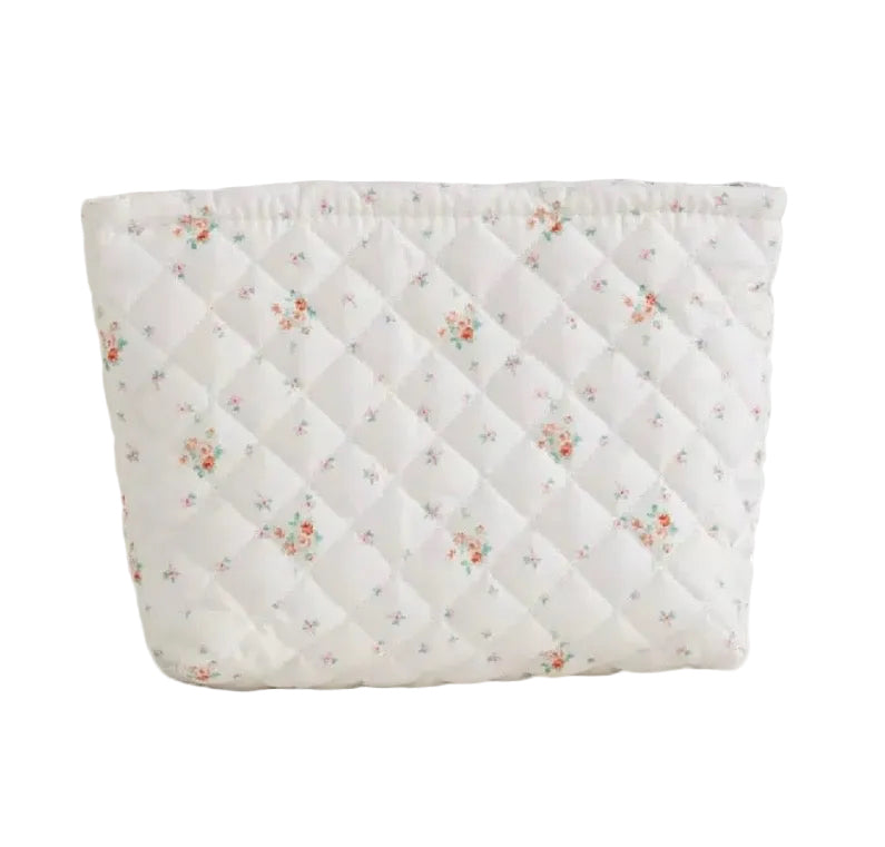 Floral cosmetic bag
