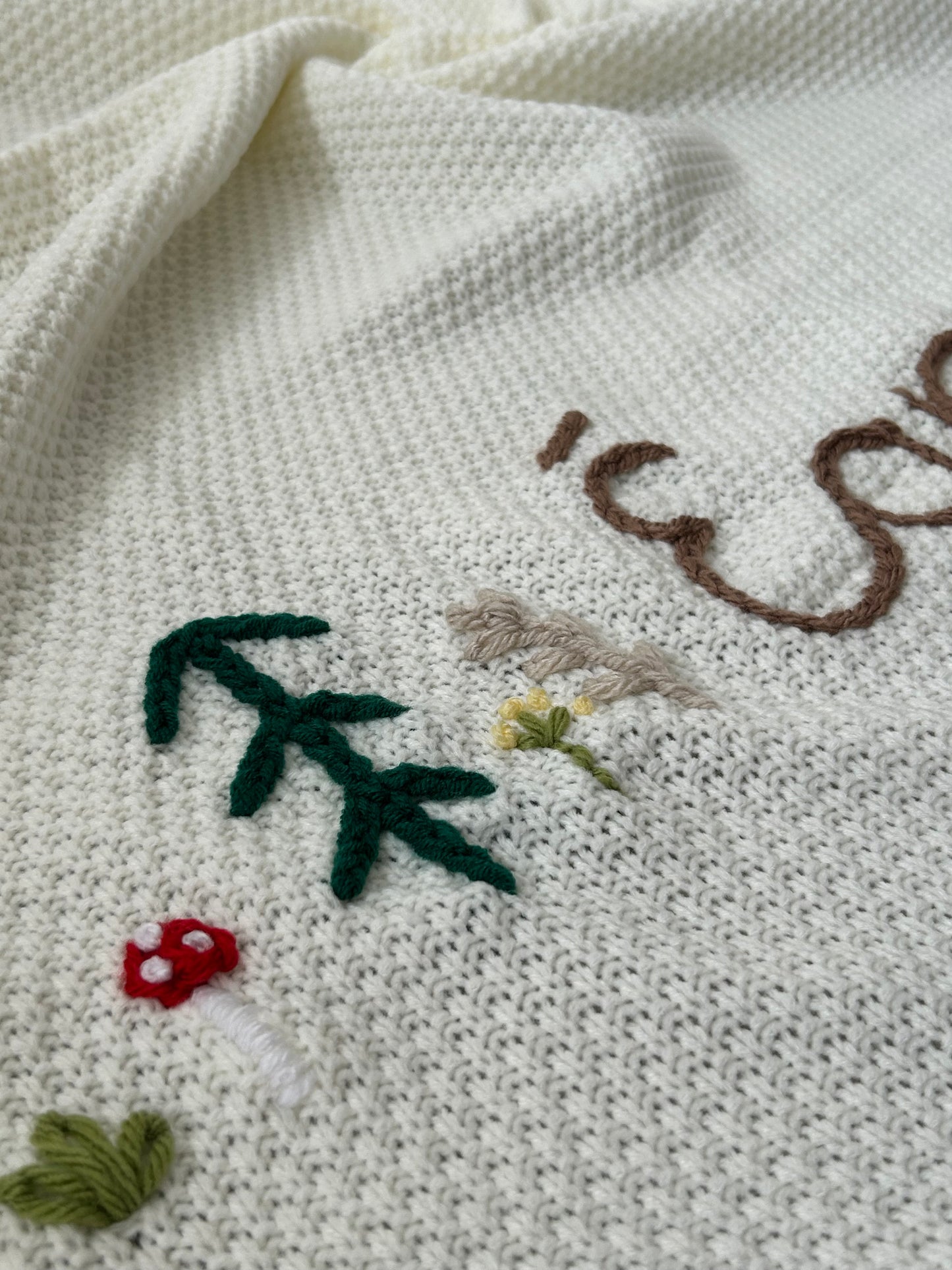 Personalised baby boy blanket