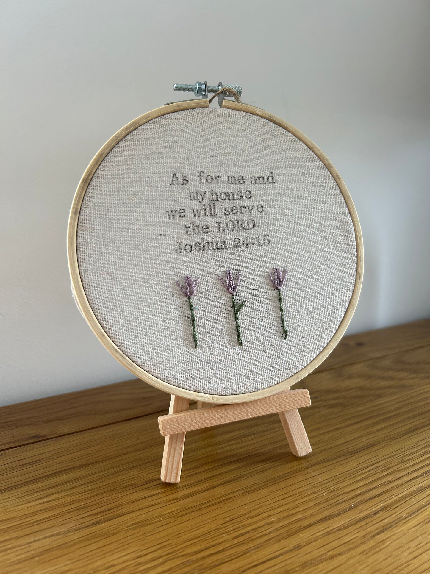 ‘As for me and my house’ 6” hoop