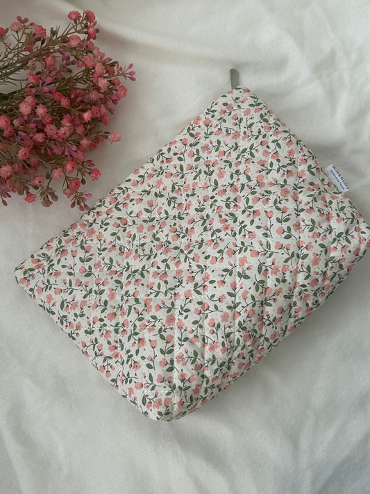 Floral cosmetic bag