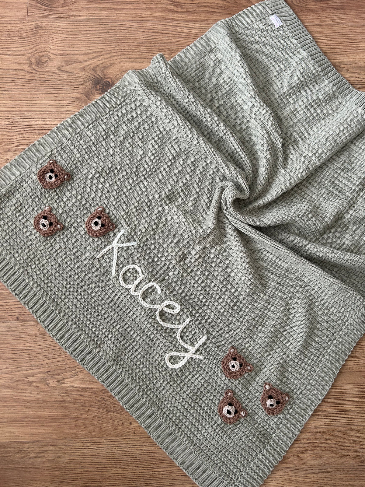 Personalised baby boy blanket