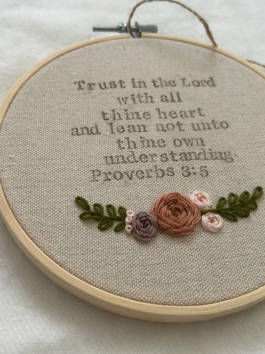 ‘Trust in the Lord’ 6” hoop