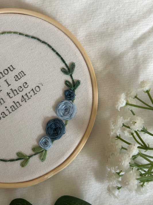 ‘Fear thou not…’ 5” rose hoop