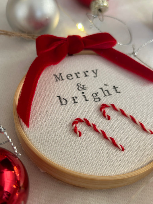 Merry & bright 3” hoop
