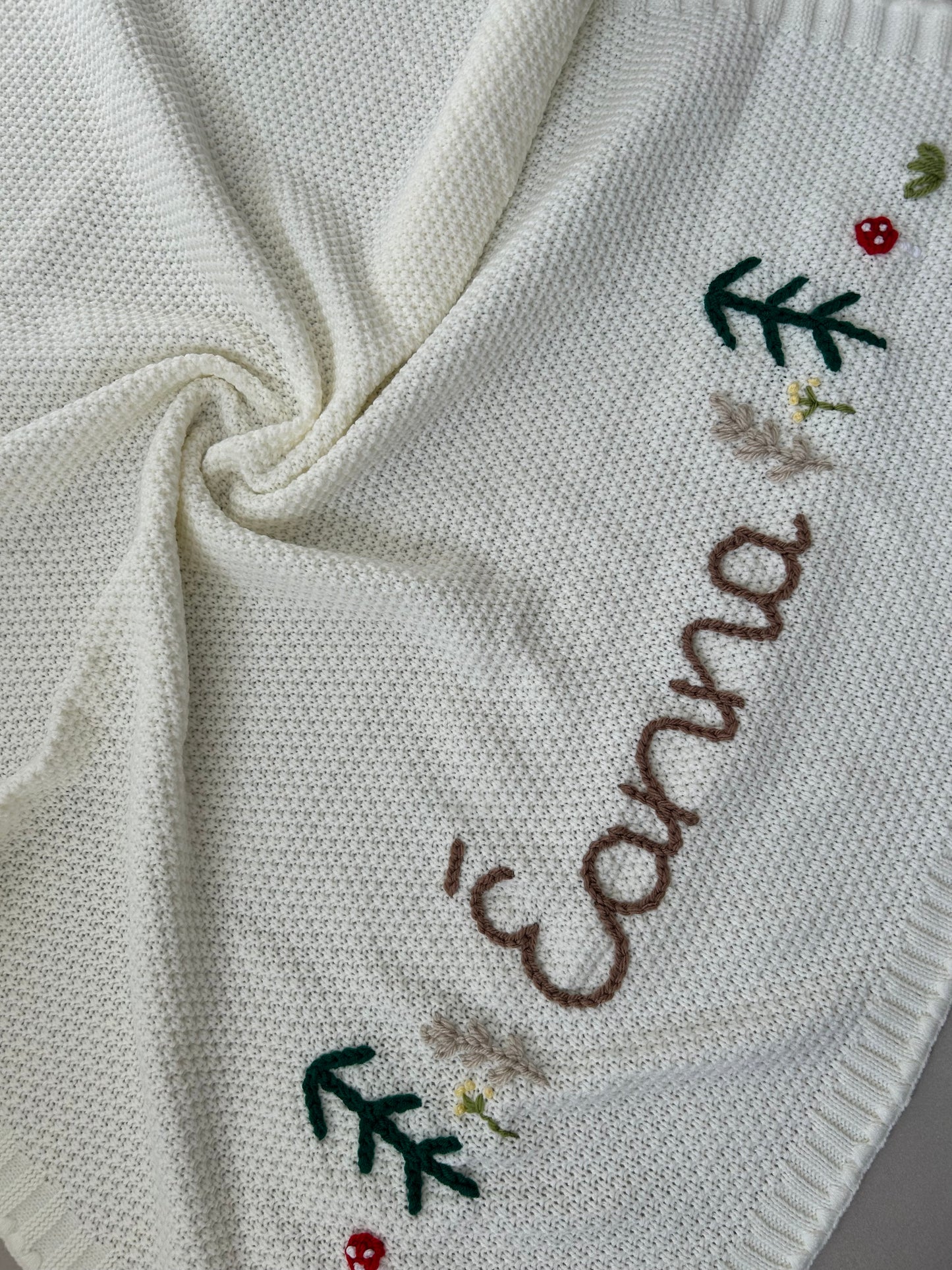 Personalised baby boy blanket