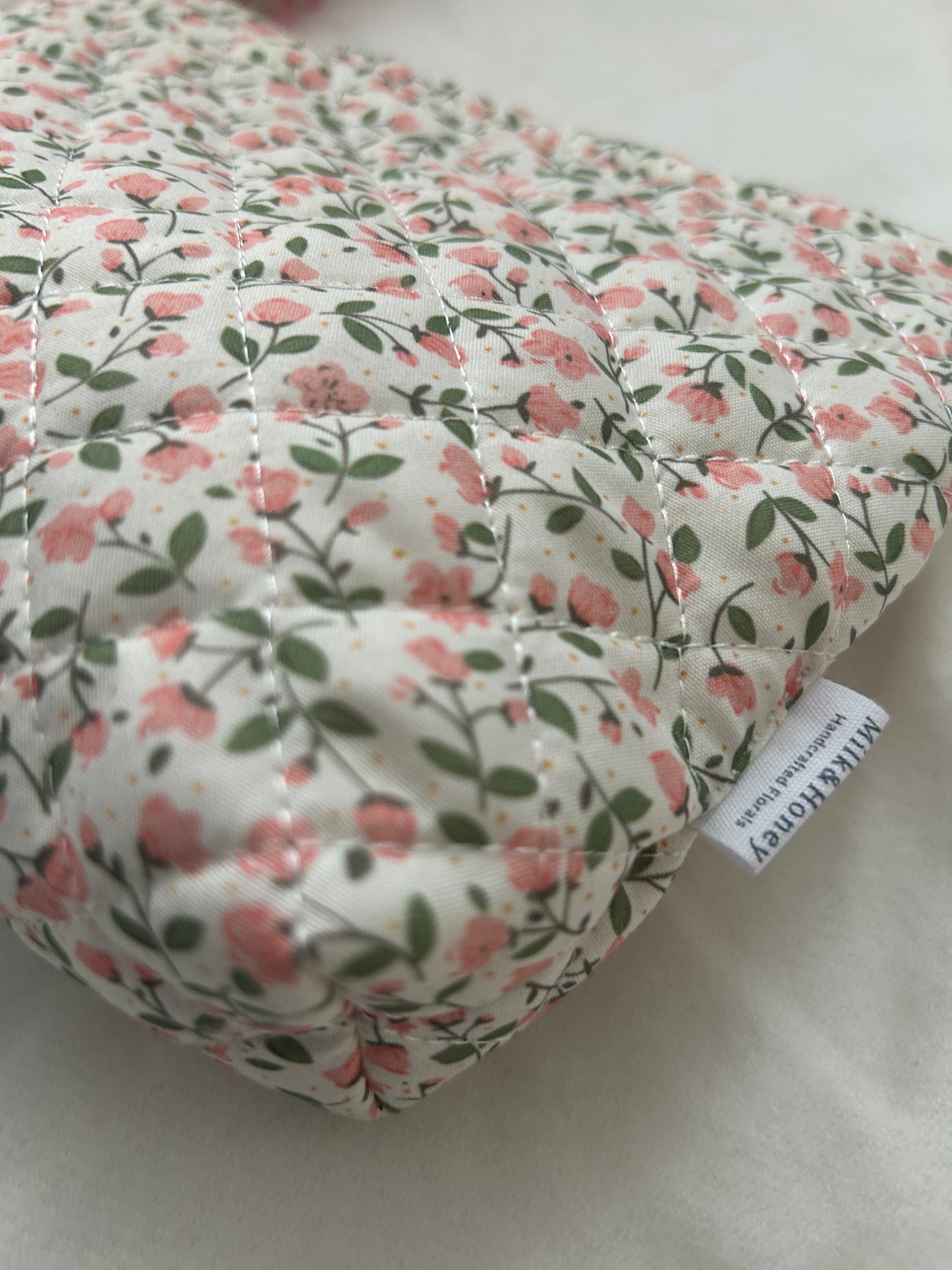 Floral cosmetic bag