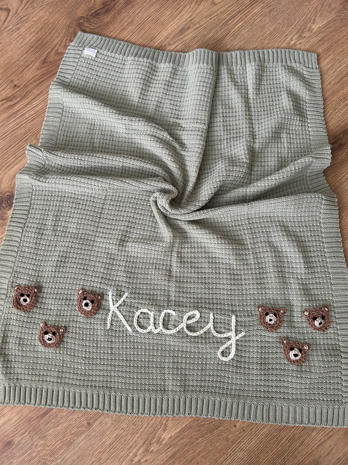 Personalised baby boy blanket