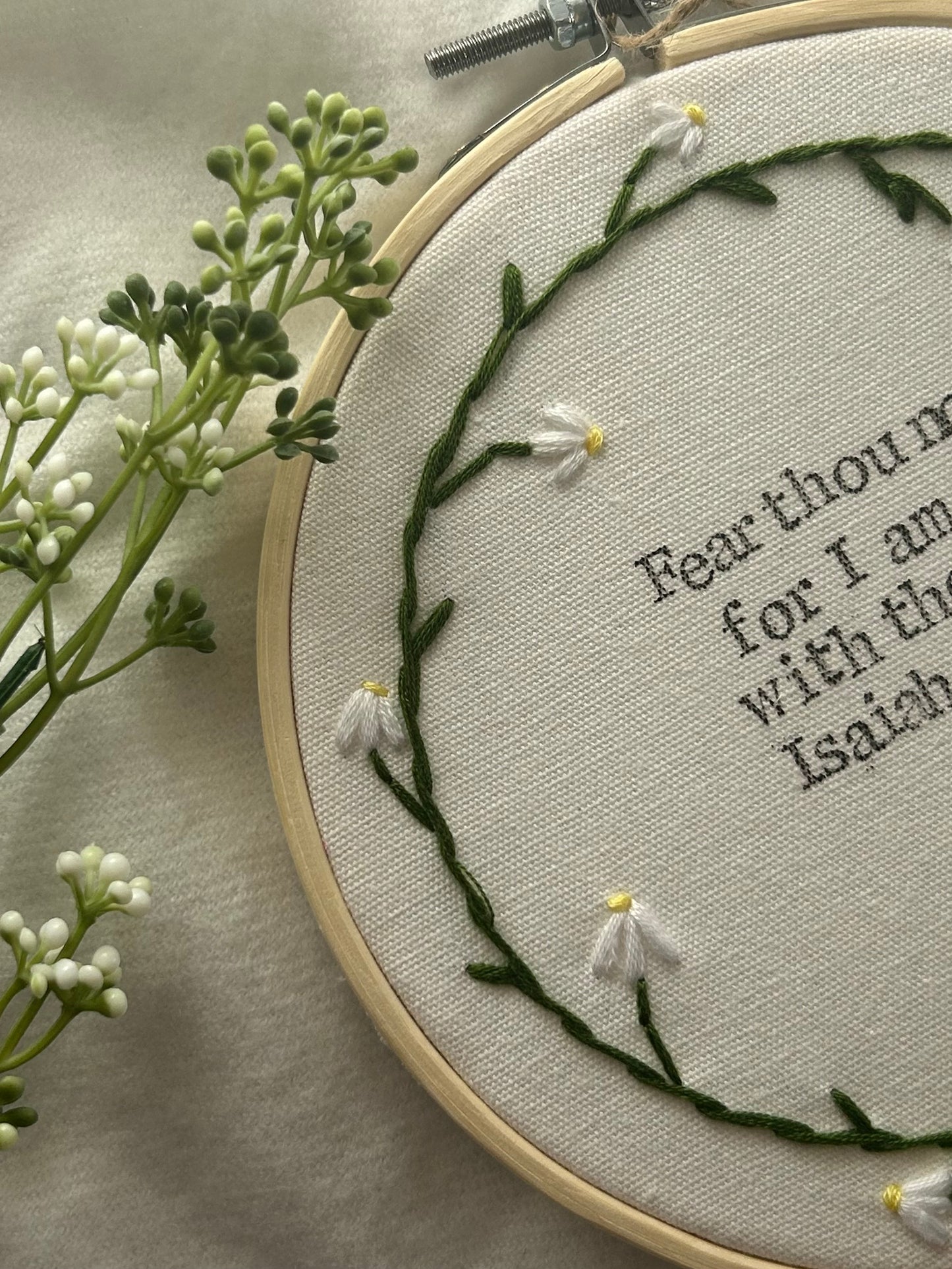 ‘Fear thou not’ 6” hoop