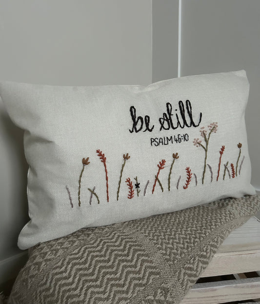 ‘Be Still’ Cushion